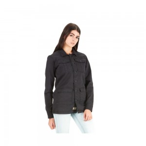 Von Dutch After Military Women Jacket Black | US-CQPBYJ437