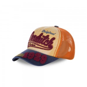 Von Dutch Baseball Boy John Cap Orange / Dark Red / Navy | US-CXLQWM206