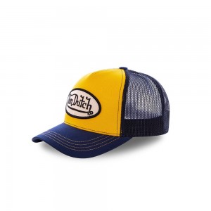 Von Dutch Baseball Cap Yellow / Blue | US-PGUNSC268