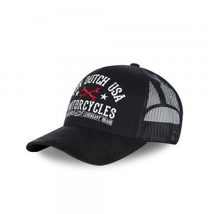 Von Dutch Baseball Garn Cap Black | US-KWBNQJ067