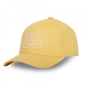 Von Dutch Baseball Lof Cap Yellow | US-HTBIYW459