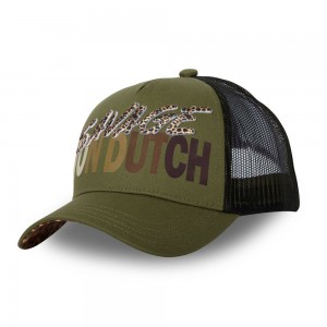 Von Dutch Baseball Snapback Savage Cap Khaki / Brown / Black | US-YGVIQR542