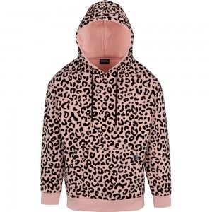 Von Dutch Cheetah Women Hoodie Rose / Black | US-JIDXTP130