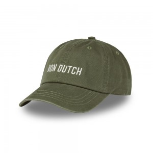 Von Dutch Dad Cotton Cap Khaki | US-VIQEUX189