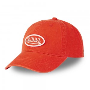 Von Dutch Dad Cotton Starback Closure Cap Coral | US-PCMTKY927