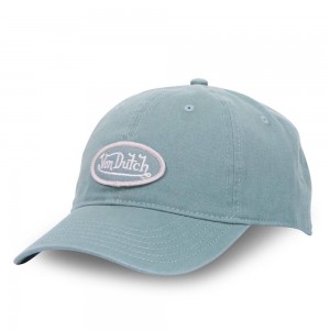 Von Dutch Dad Cotton Starback Closure Cap Blue | US-UXDFWJ256