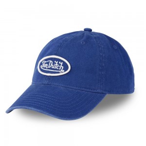 Von Dutch Dad Cotton Starback Closure Cap Blue | US-RZGWCB765