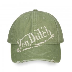 Von Dutch Dad Distressed Cap Green | US-HWKVGF201