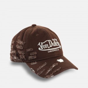 Von Dutch Db Darwin Cap Dark Brown | US-BTWSIO984