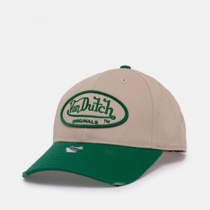 Von Dutch Db Denver Cap Green / Cream | US-YAGXMR384