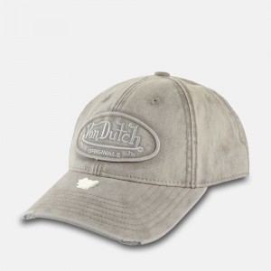 Von Dutch Db Denver Cap Grey / Beige | US-MPESQN204