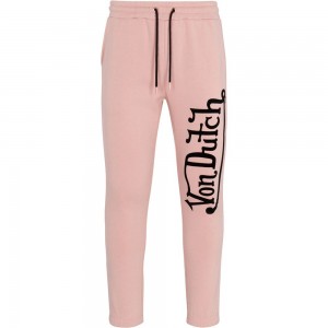 Von Dutch Logo Jogger Women Joggers Rose | US-WRIUHY082