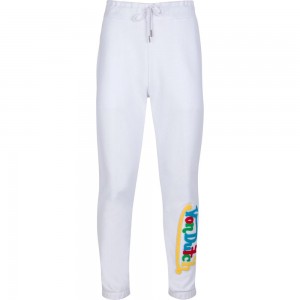 Von Dutch Polka Dot Men Joggers White | US-SLHXPD918