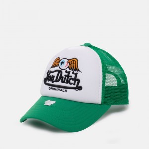 Von Dutch Trucker Baker Cap Green / White | US-DGBRLV579