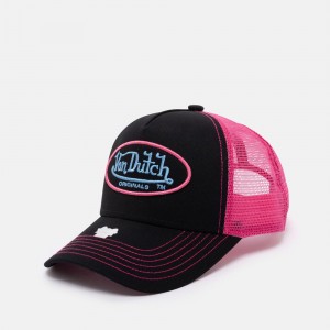 Von Dutch Trucker Boston Cap Pink / Black | US-TPRDBG932