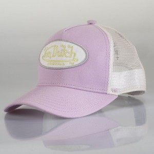 Von Dutch Trucker Boston Cap Purple / White | US-EIDNVK425