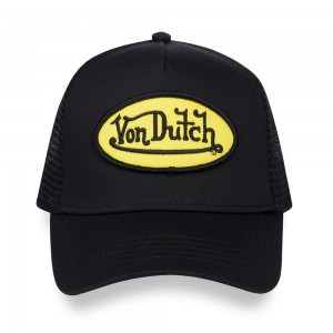 Von Dutch Trucker Cap Black / Yellow | US-VPKHTF081