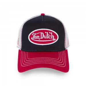 Von Dutch Trucker Cap Dark Red / Black | US-IOQDYH675