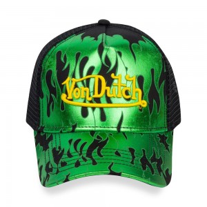 Von Dutch Trucker City Of Angels Cap Green | US-LTQNXB173