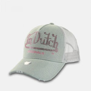 Von Dutch Trucker Fargo Cap Blue / White / Pink | US-WIOPSZ360