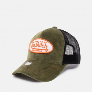 Von Dutch Trucker Kent Cap Olive / Black / Beige | US-KJMSIE518