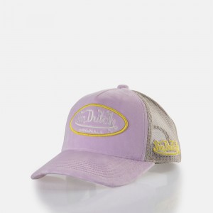 Von Dutch Trucker Kent Cap Purple / Beige | US-GSKJEV097