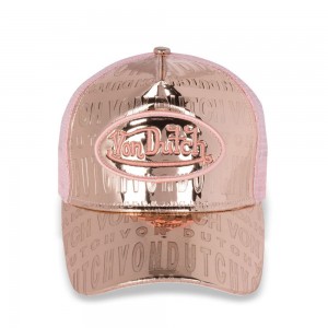 Von Dutch Trucker Reflective Cap Rose Gold | US-HOGRBZ079