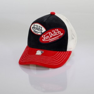 Von Dutch Trucker Russel Cap Red / Navy / White | US-DHBFVT327