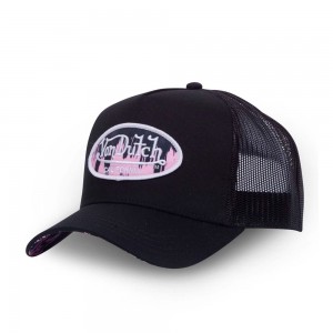 Von Dutch Trucker Snapback Closure Vibes Cap Black | US-BDSXAF873