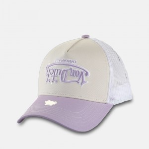 Von Dutch Trucker Soho Cap Purple/White | US-ISAPWE091