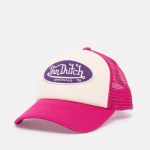 Von Dutch Trucker Tampa Cap Pink / White / Purple | US-IZSMLG504