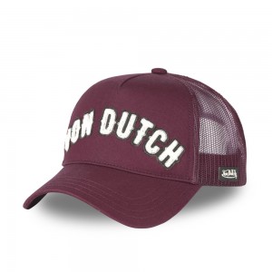 Von Dutch Trucker With Net Cap Bordeaux / White | US-AQBLPD421