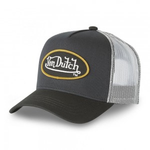 Von Dutch Trucker With Net Cap Grey / Black / Yellow | US-HKSCIG025