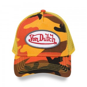 Von Dutch Trucker camo Cap Orange Camo | US-VNJBSX190