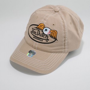 Von Dutch Unstructured Houston Cap Beige | US-IGNMPZ694