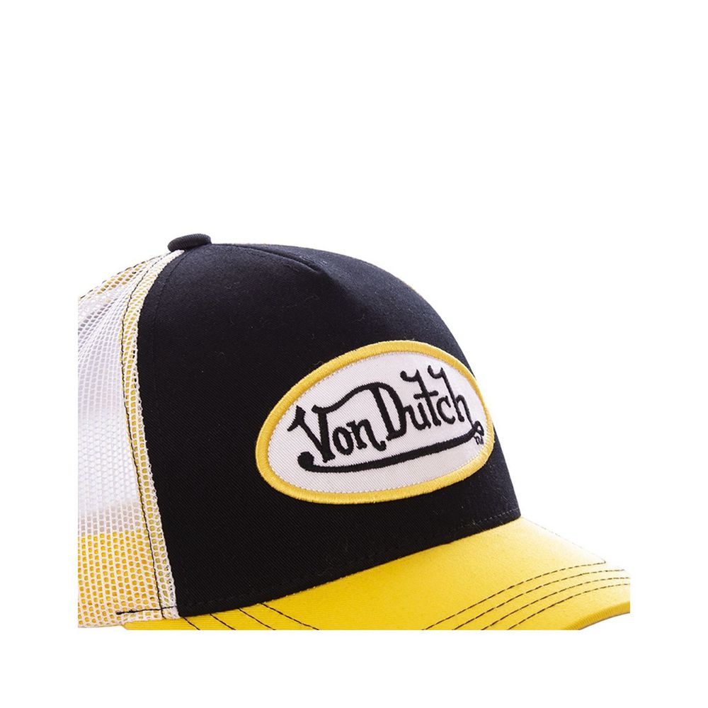 Von Dutch Baseball Cap Black / Yellow | US-UYQEJF276