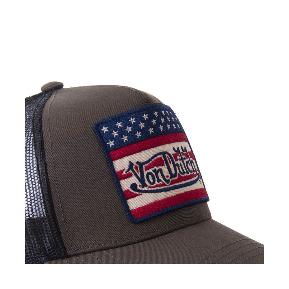 Von Dutch Baseball Cap Dark Brown / Red / Blue / White | US-HMRVAY609