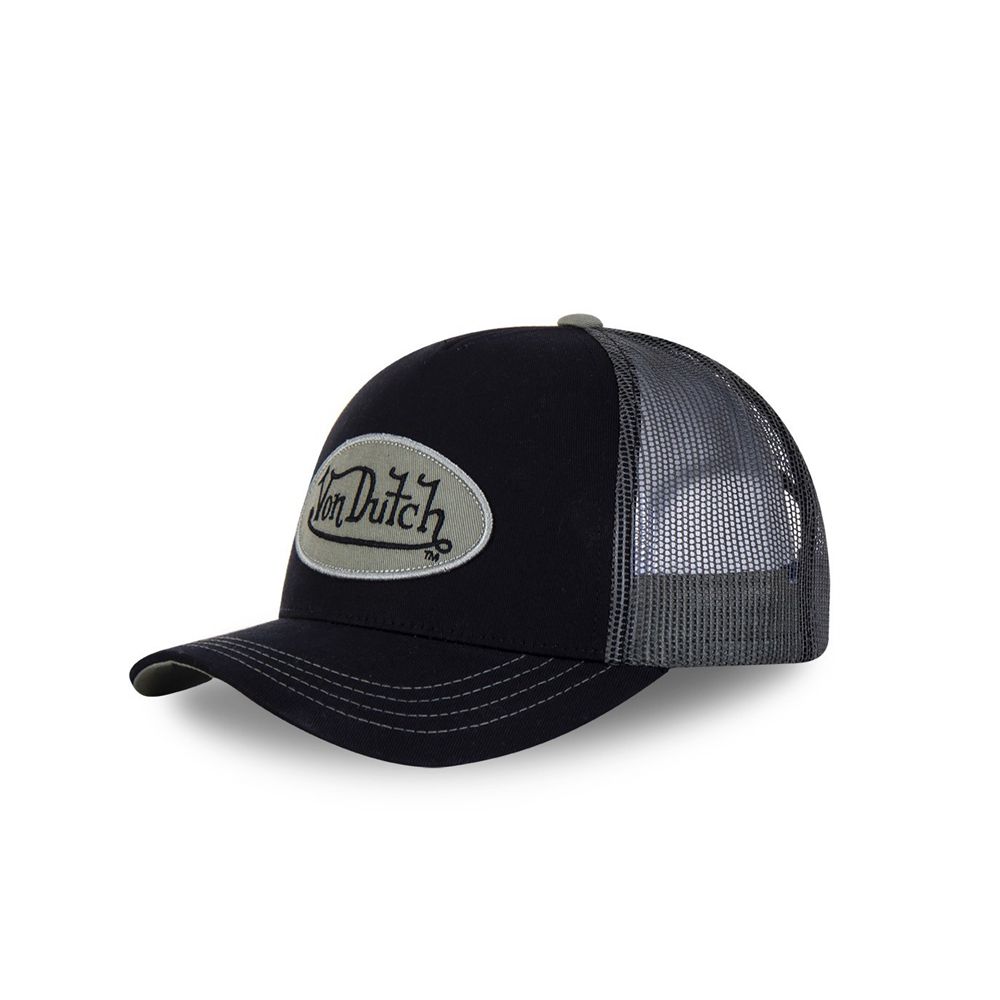 Von Dutch Baseball Collar Cap Black | US-AUCSRX526