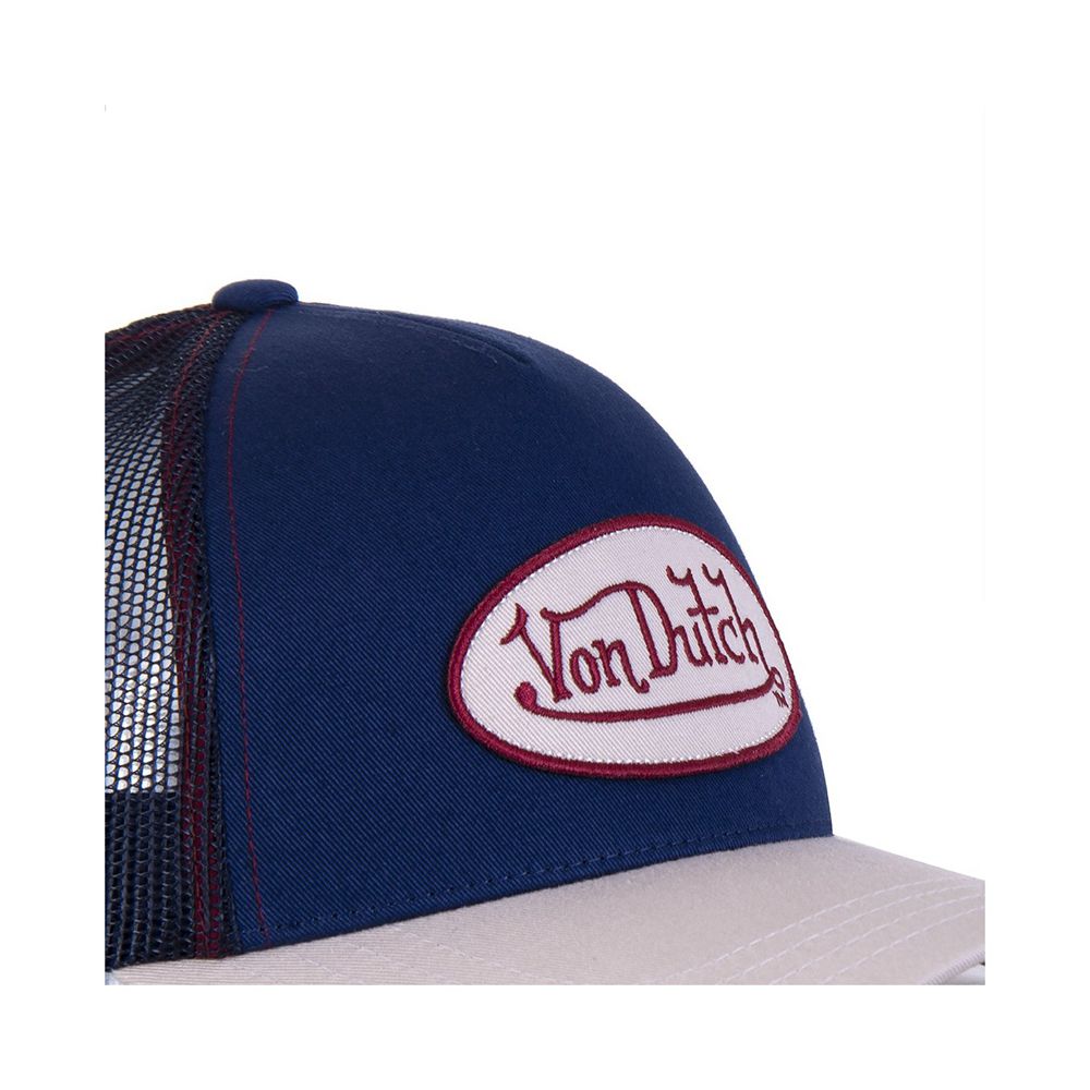 Von Dutch Baseball Collar Cap Blue / Beige / Black | US-HYFRXI192