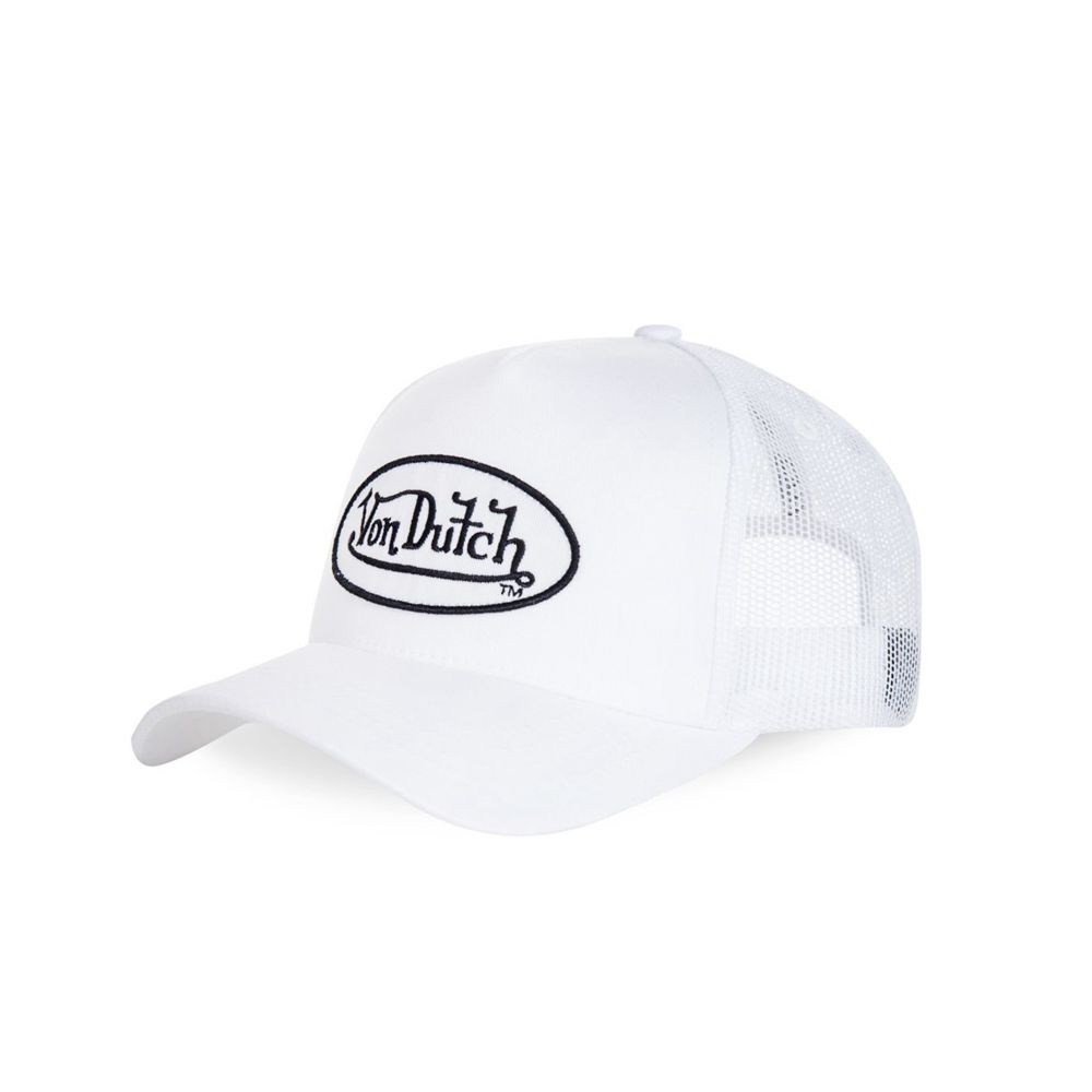 Von Dutch Baseball Eva Logo Cap White | US-MBJGCY540