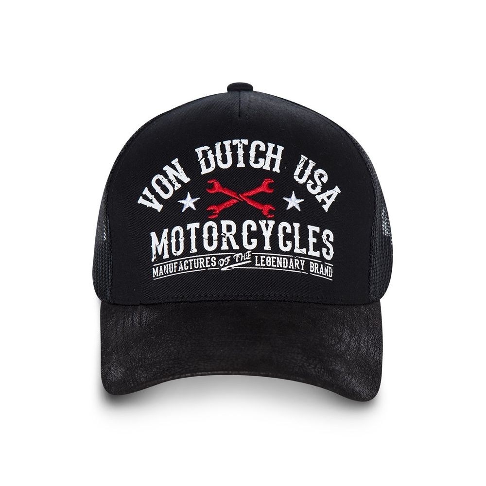 Von Dutch Baseball Garn Cap Black | US-KWBNQJ067