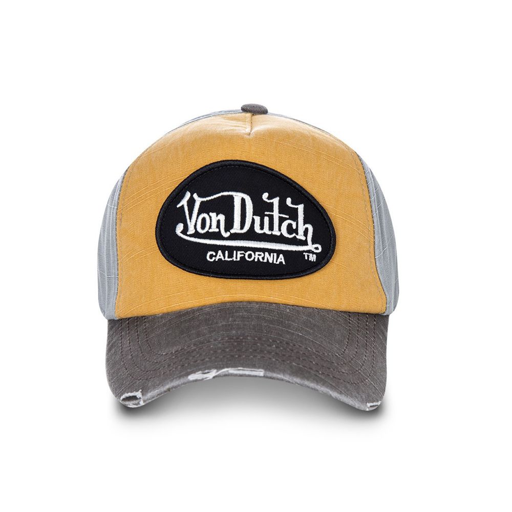 Von Dutch Baseball Jack Cap Orange / Grey | US-TKDGWB253