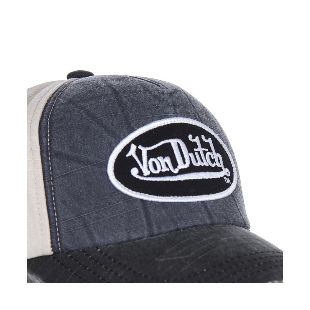 Von Dutch Baseball Jack Number 7 Cap Blue / Black / Grey | US-DHUKXM254