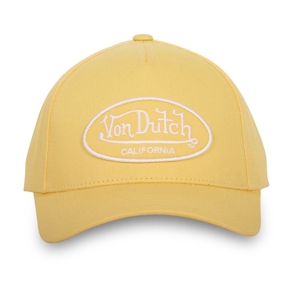 Von Dutch Baseball Lof Cap Yellow | US-HTBIYW459