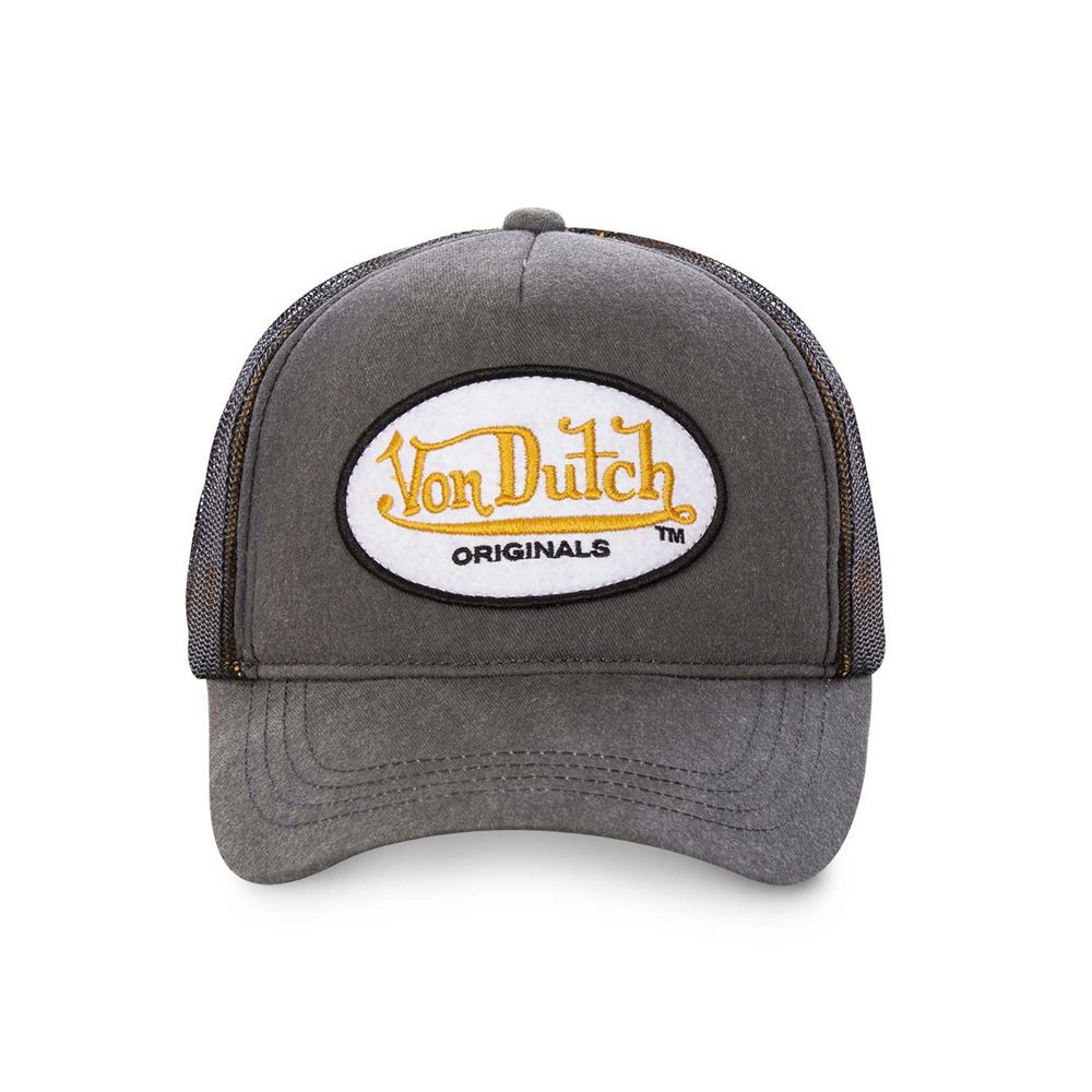 Von Dutch Baseball Originals Mesh Cap Grey | US-IYPAZU590