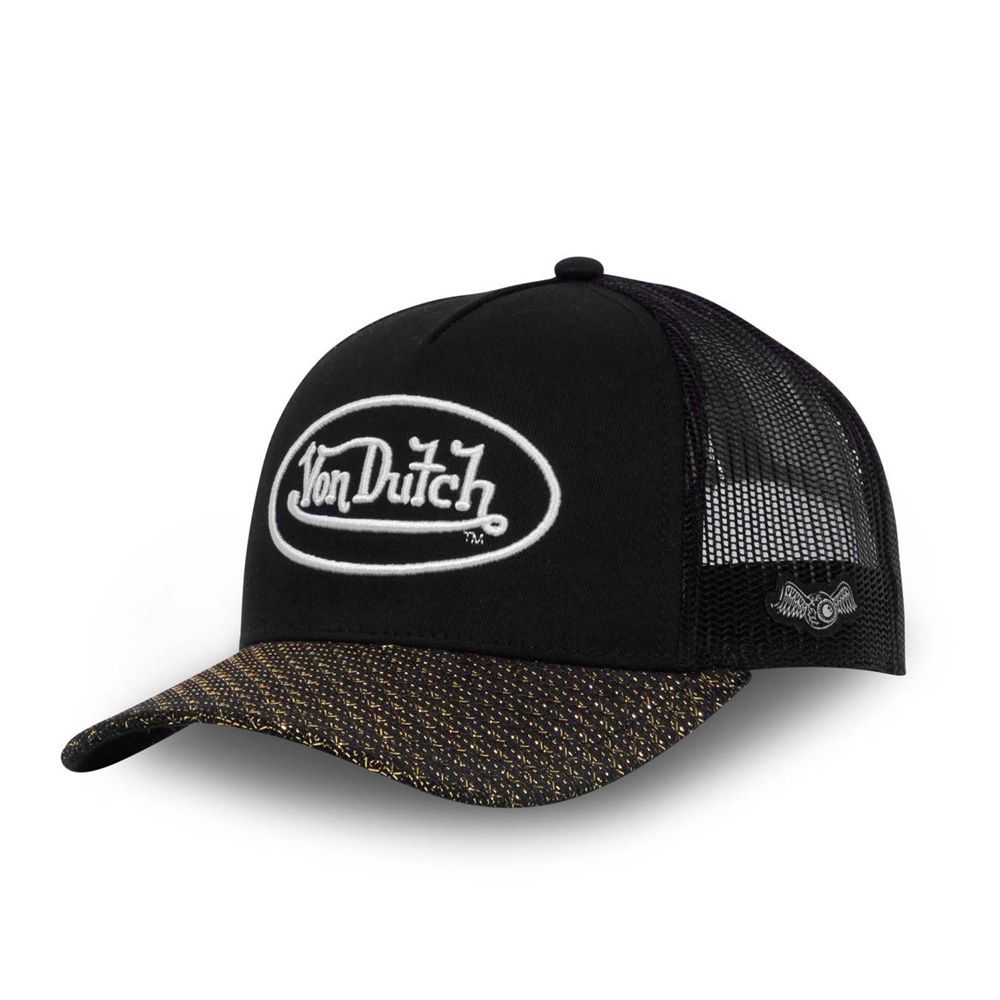 Von Dutch Baseball Shinny Cap Black | US-ANPCSU539