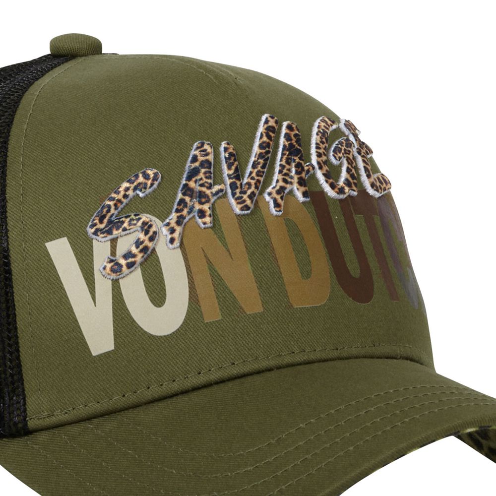 Von Dutch Baseball Snapback Savage Cap Khaki / Brown / Black | US-YGVIQR542