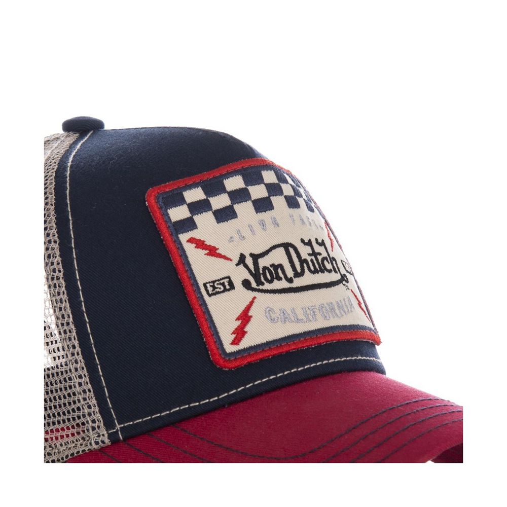 Von Dutch Baseball Square Cap Navy / Red | US-EZIQSW781