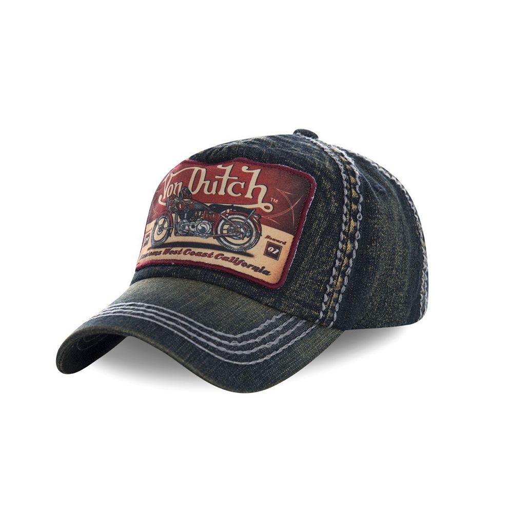 Von Dutch Baseball Terry Cap Blue | US-VNIUEX051