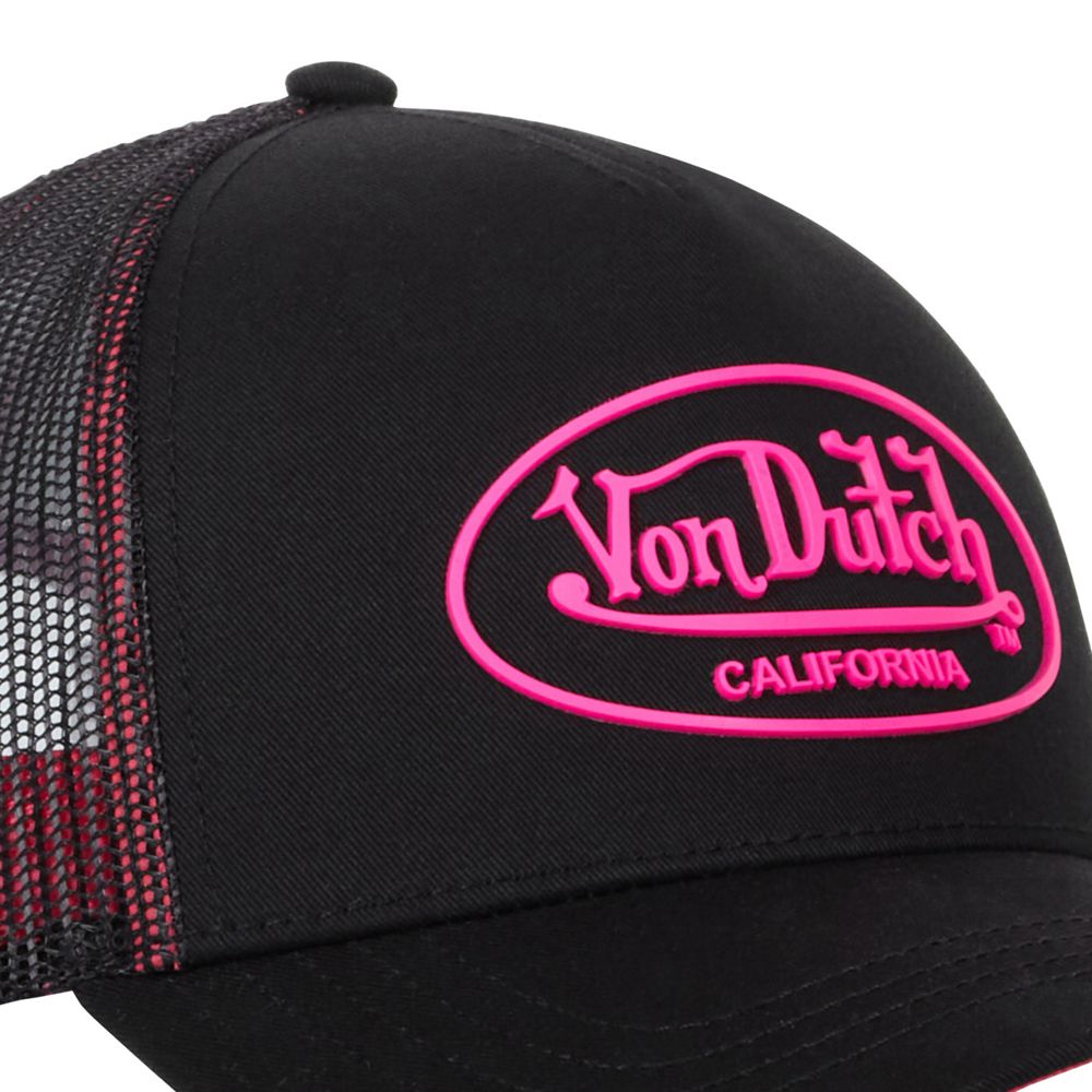 Von Dutch Baseball With Dom Net Cap Black / Rose | US-WXASCJ423